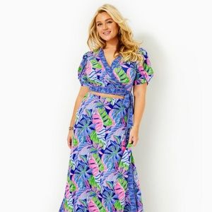 Lilly Pulitzer Sailynn Maxi Dress, Blue Grotto, NWT, Size Medium